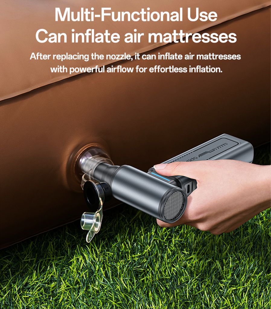 YESIDO YF19 3-i-1 handhållen fläkt / dammblåsare / dammsugare