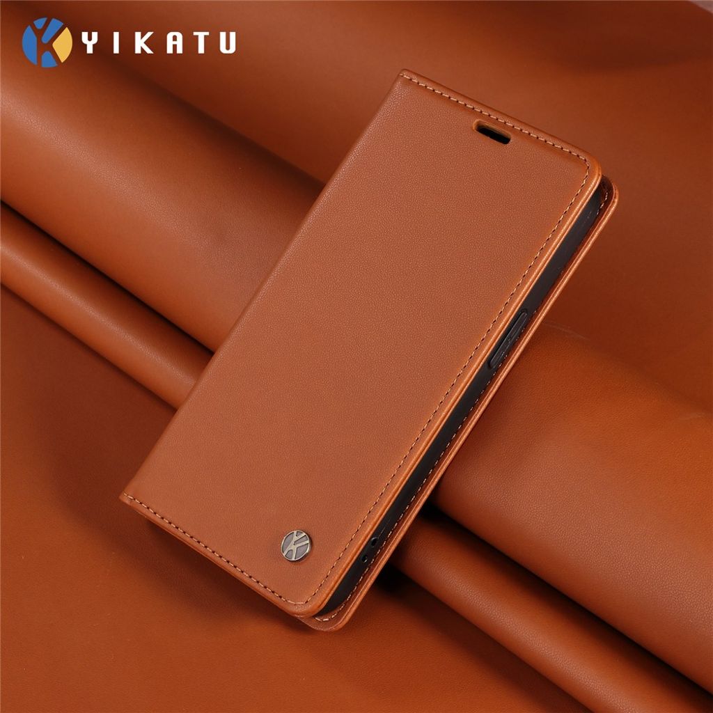 YIKATU iPhone 17 Pro Wallet cover - Brown