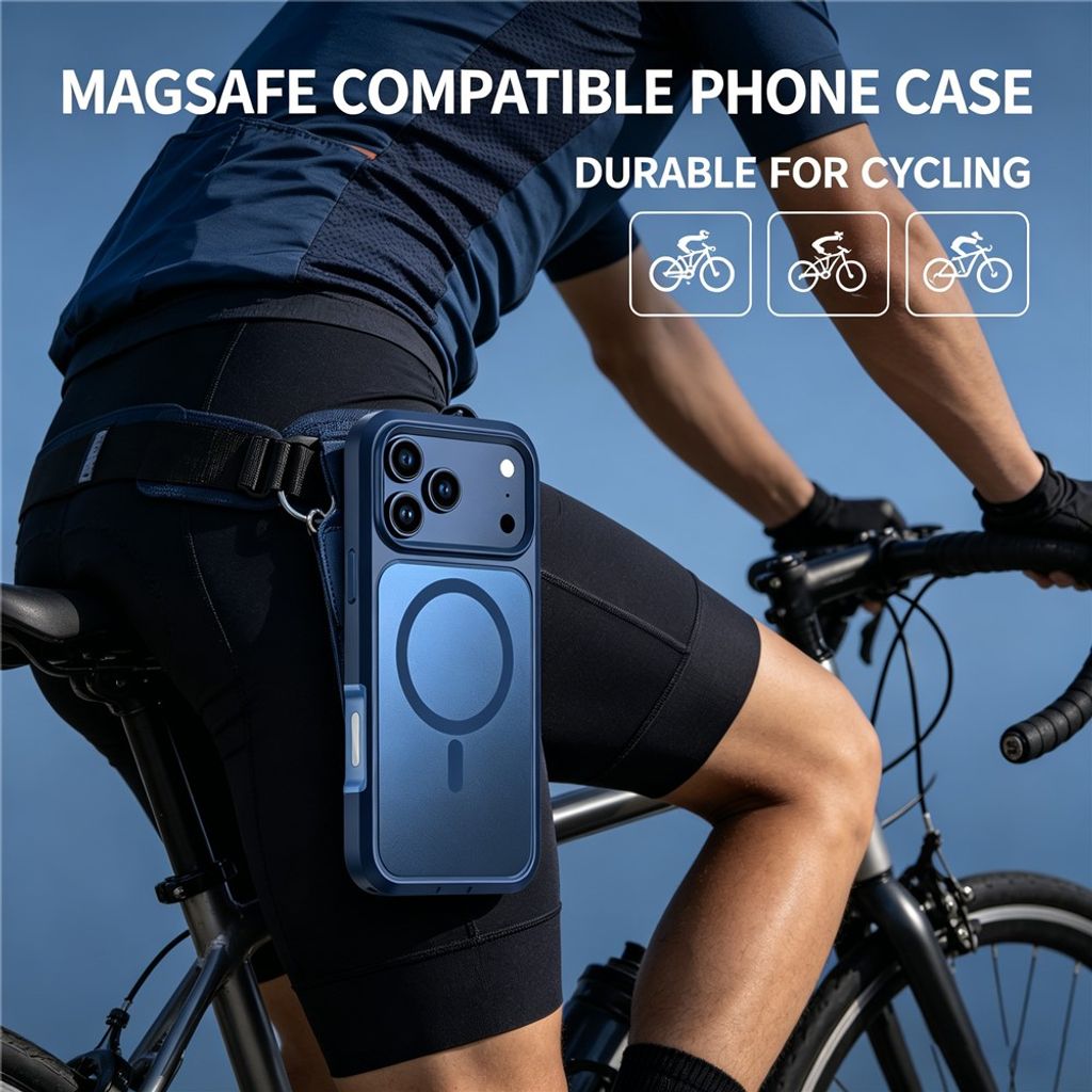 iPhone 18 Pro/17 Pro MagSafe Cover Stødsikkert - Blå