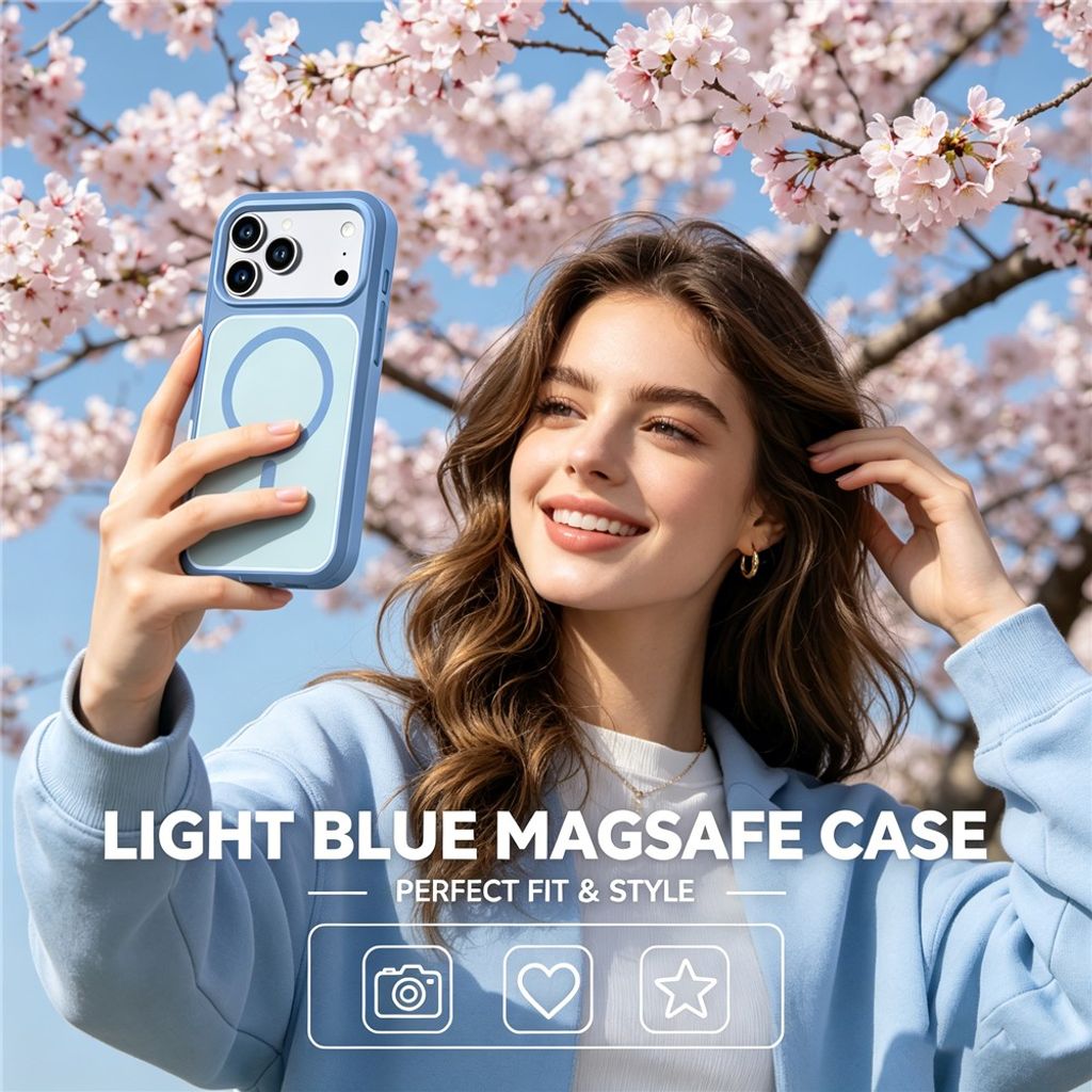 iPhone 18 Pro/17 Pro MagSafe Cover Stødsikkert - Blå