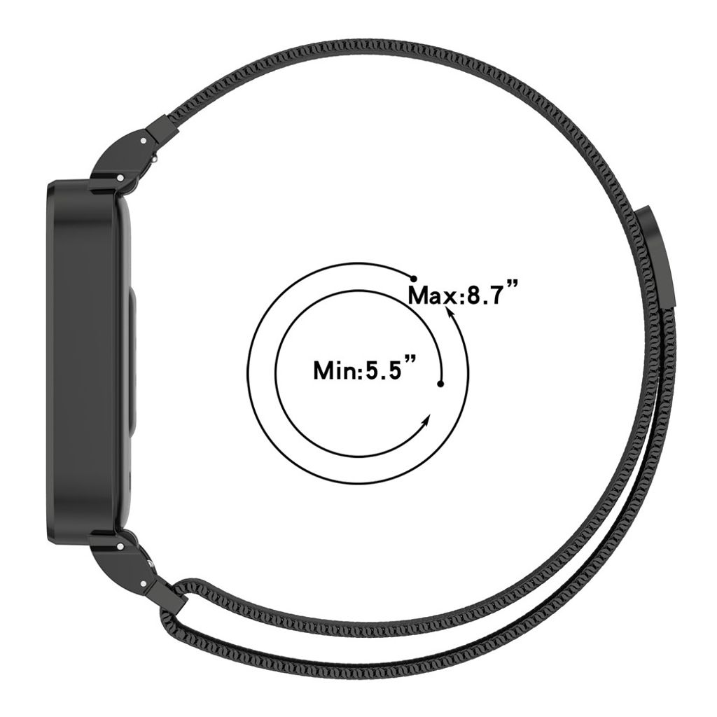 Xiaomi Redmi Band 3/Smart Band 9 Aktiv Klokkereim - Svart