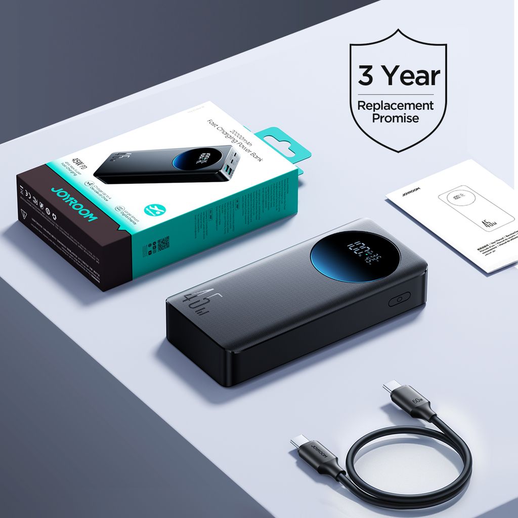 Joyroom JR-PBF02 Pro 45W powerbank 20000mAh – svart