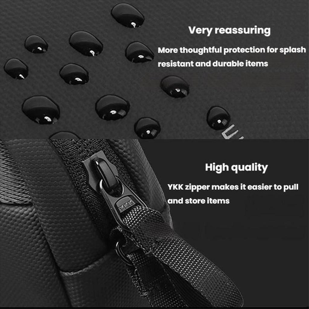 BANGE 3066 Lille opbevaringstaske til kabler, opladere og elektronik – Sort