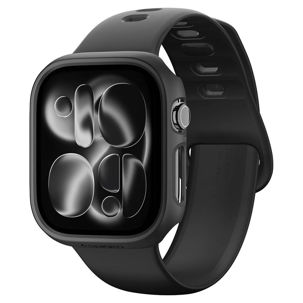 Spigen Thin Fit Cover til Apple Watch 12 (46mm) - Sort