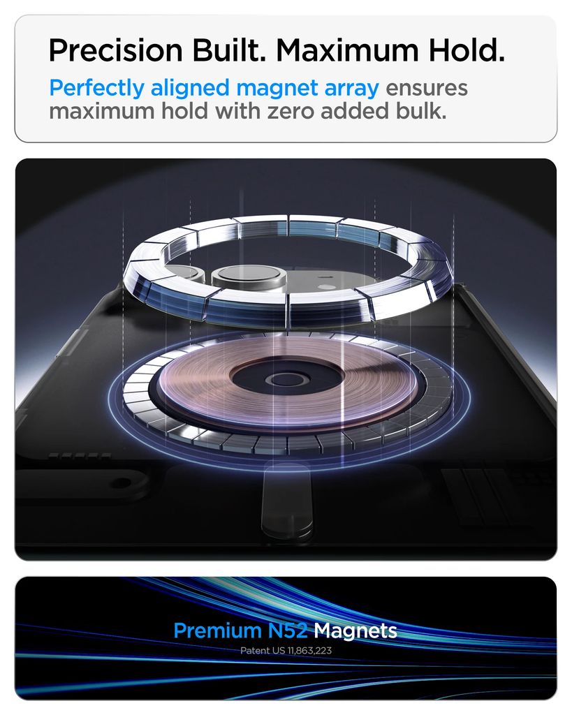 Spigen Ultra Hybrid Pro S MagFit Skal till iPhone Duo - Transparent vit
