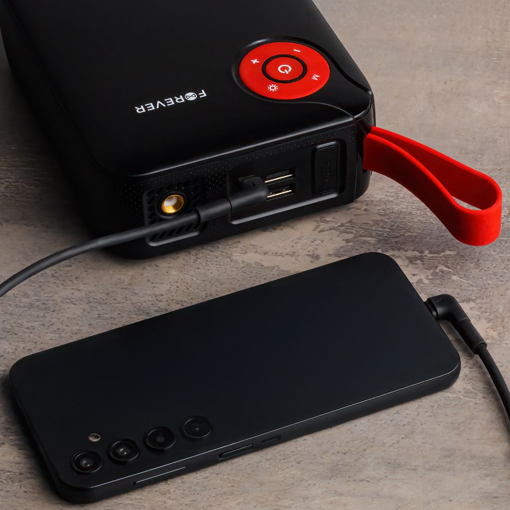 Forever jump starter 4in1 JS-400 26.64Wh – Svart / Blå