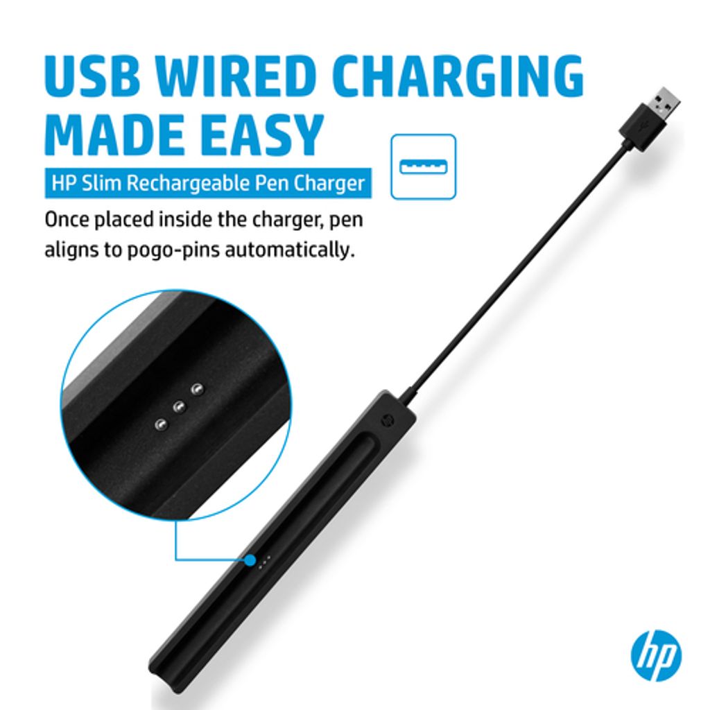 HP Slim Rechargeable Pen Charger USB-C Dokkingstasjon – 4X491AA