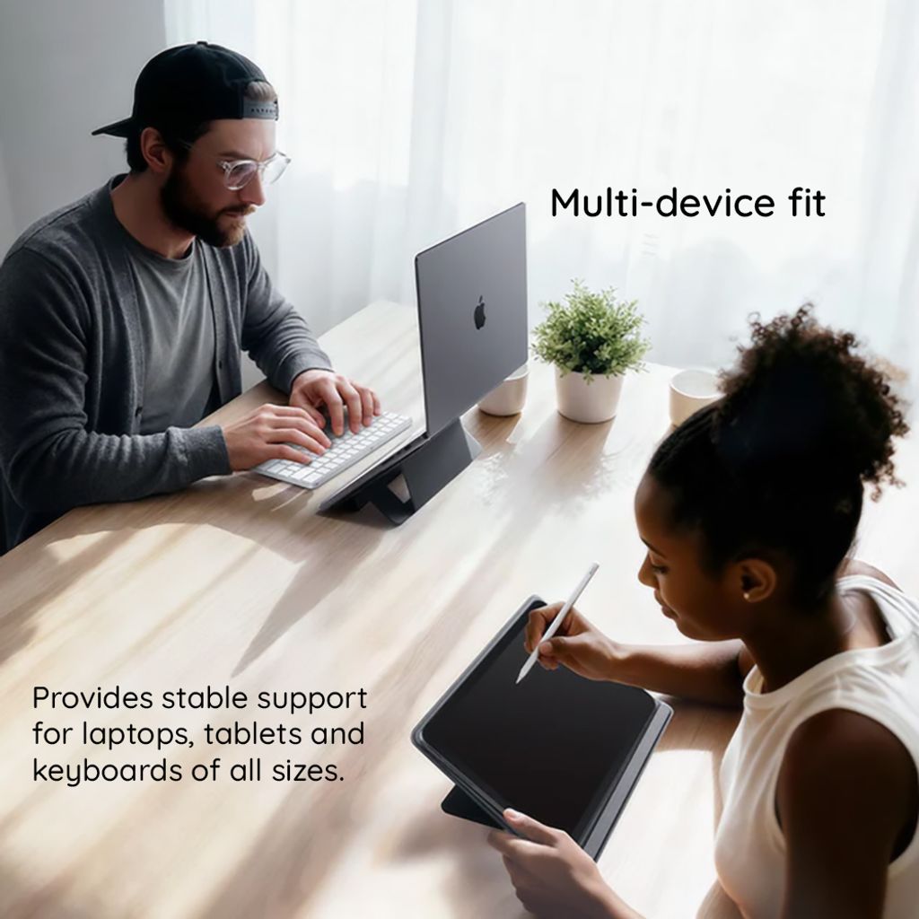 Spigen Slim Fold skrivbordsstativ för Laptop upp till 14" LD201-S7 - Svart