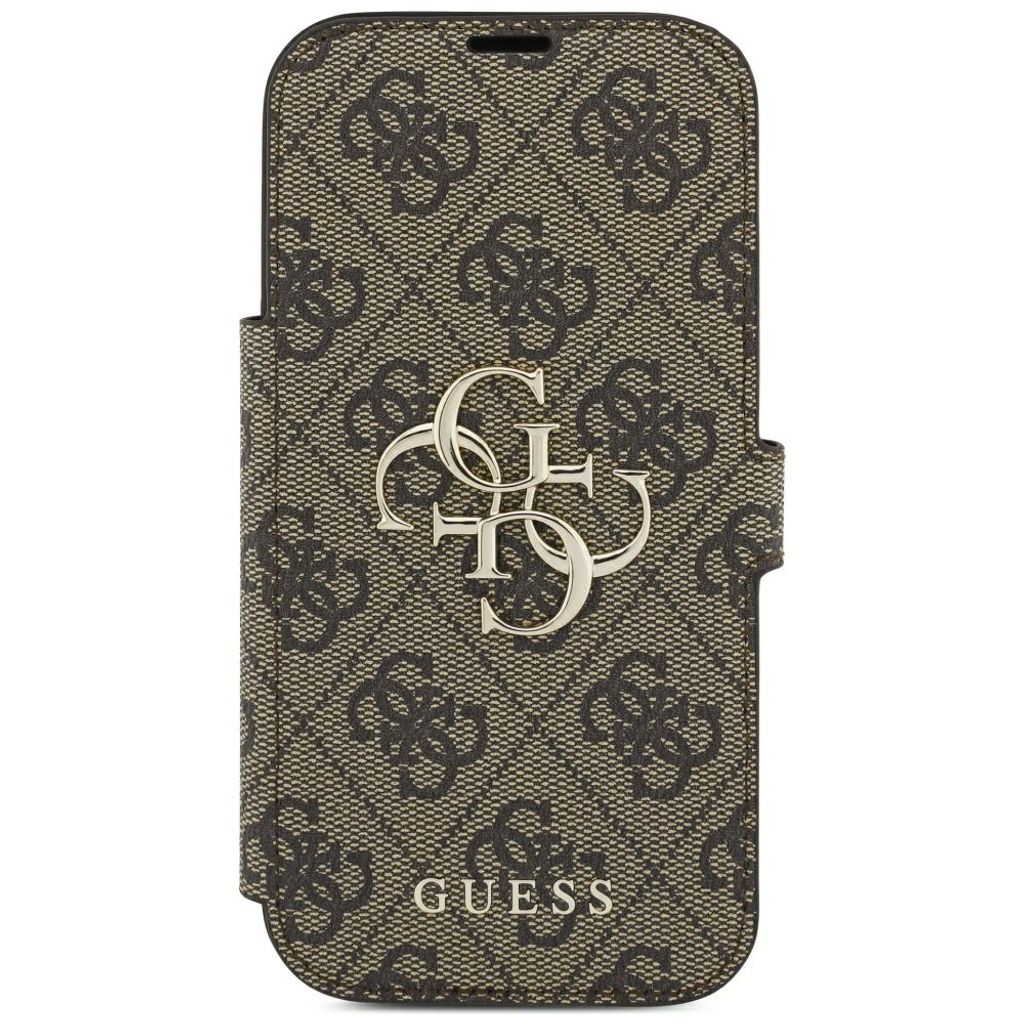 Guess 4G Metal Logo -kotelo iPhone 18 Pro Max/17 Pro Max:lle - Ruskea