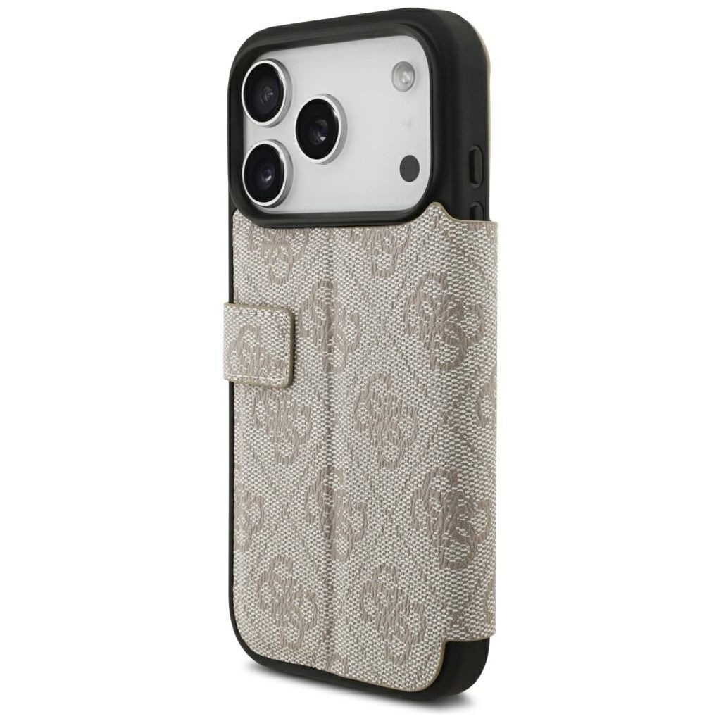 Guess 4G Metal Logo -kotelo iPhone 18 Pro Max/17 Pro Max:lle - Vaaleanpunainen