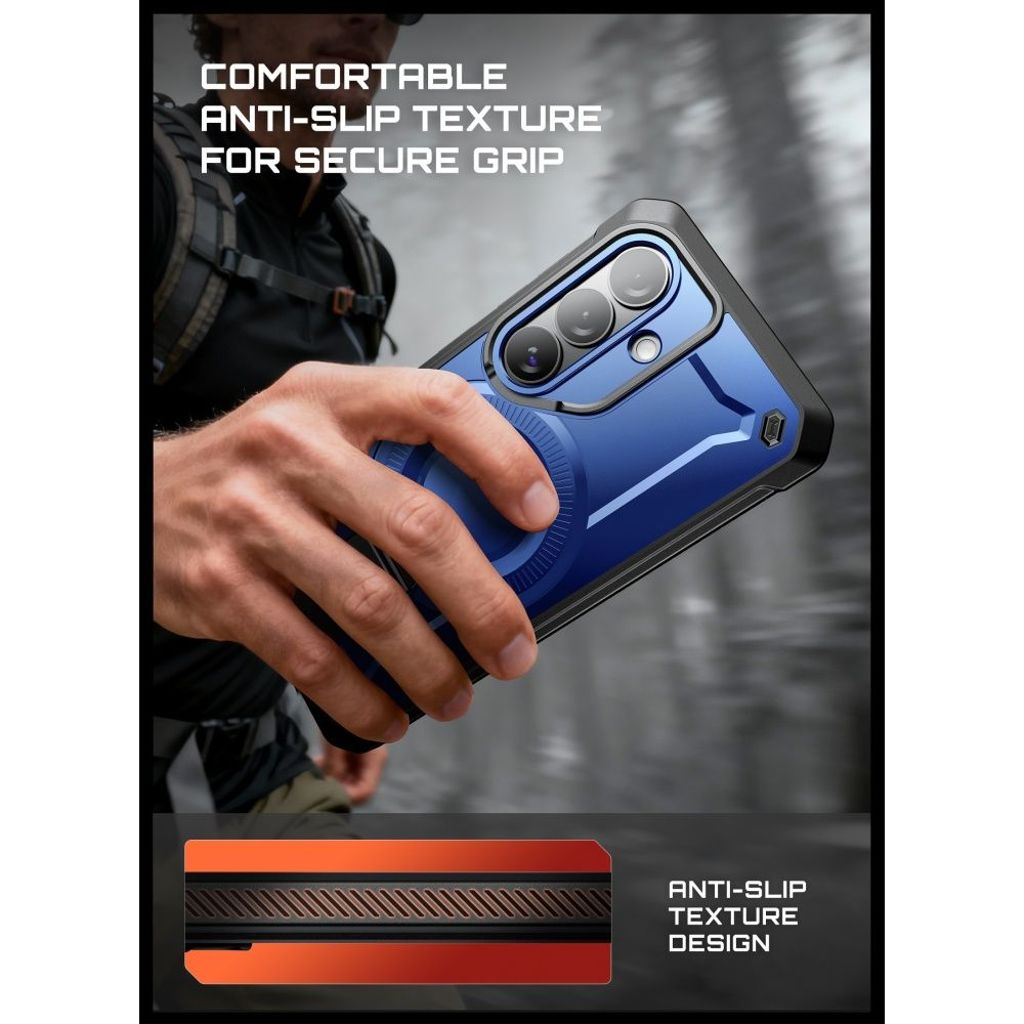 Supcase Unicorn Beetle Pro MagSafe Skal till Samsung Galaxy S26 - Marinblå/Svart