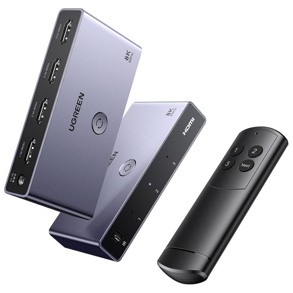 Ugreen CM624 HDMI-switch 8K - Grå