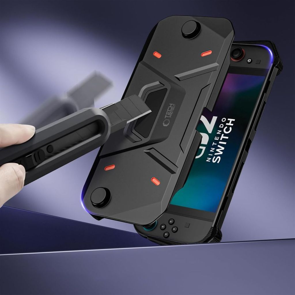 Tech-Protect Carbonox cover til Nintendo Switch 2 - Sort