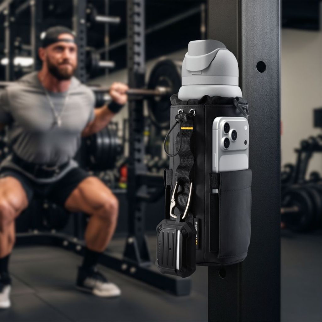 Spigen LF500 Väska för vattenflaska, telefon, nycklar - Svart