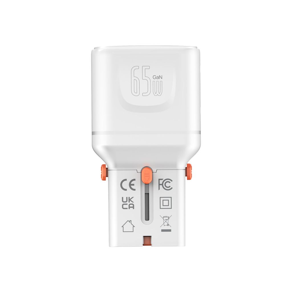 4Smarts Nomad Pocket GaN 65W Universal Rejseadapter - Hvid