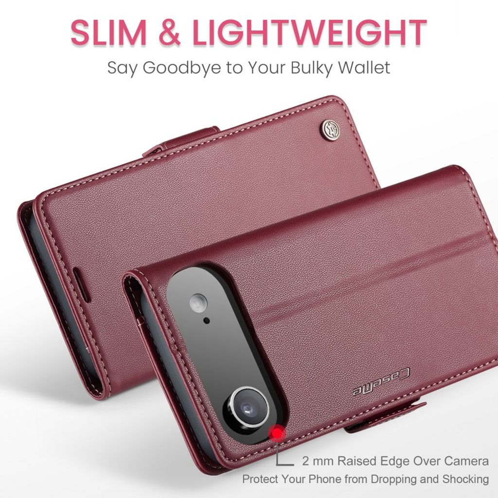 CASEME iPhone Air Fodral med Kortfack - Röd