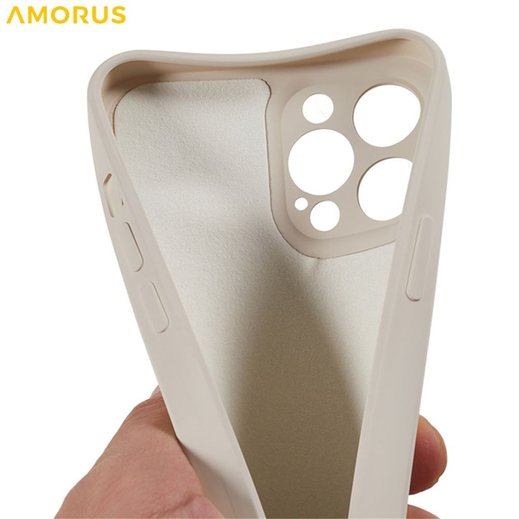 AMORUS iPhone 12 Pro Max TPU Cover - Hvid