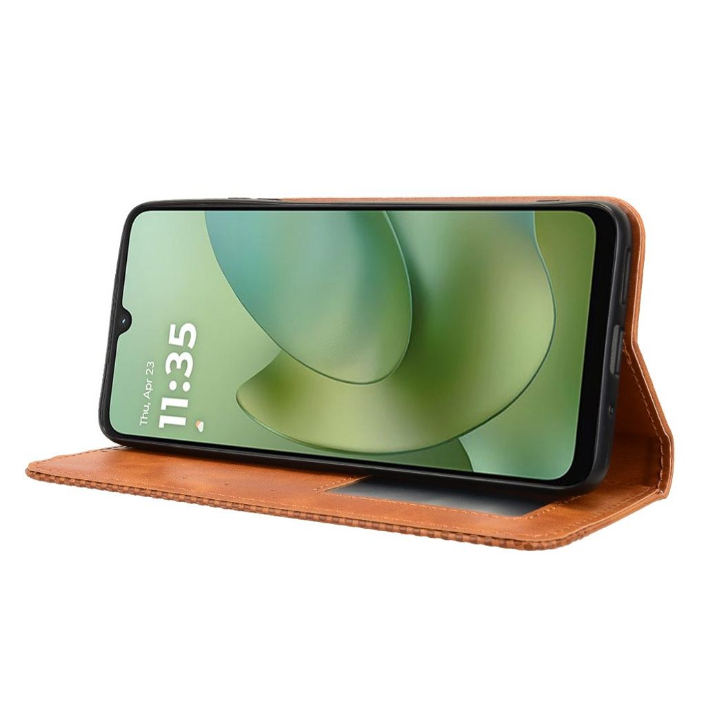 Motorola Moto G06 Power 4G / G06 4G Wallet Cover with Stand – Brown