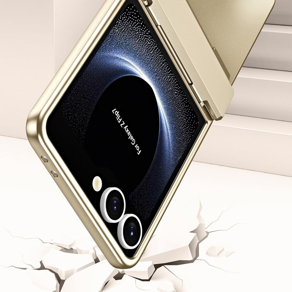 Samsung Galaxy Z Flip7 5G Skal med Skärmskydd - Gul