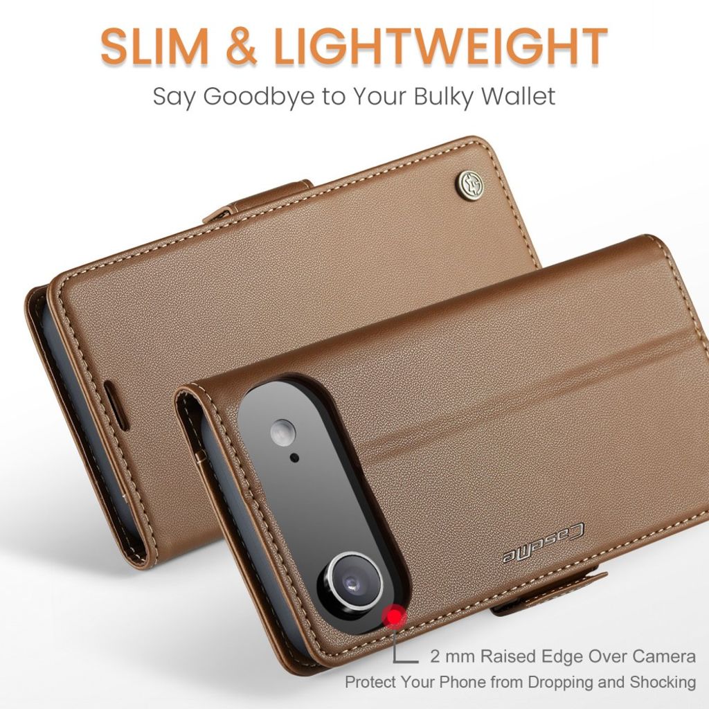 CASEME iPhone Air Etui med Kortplads - Brun