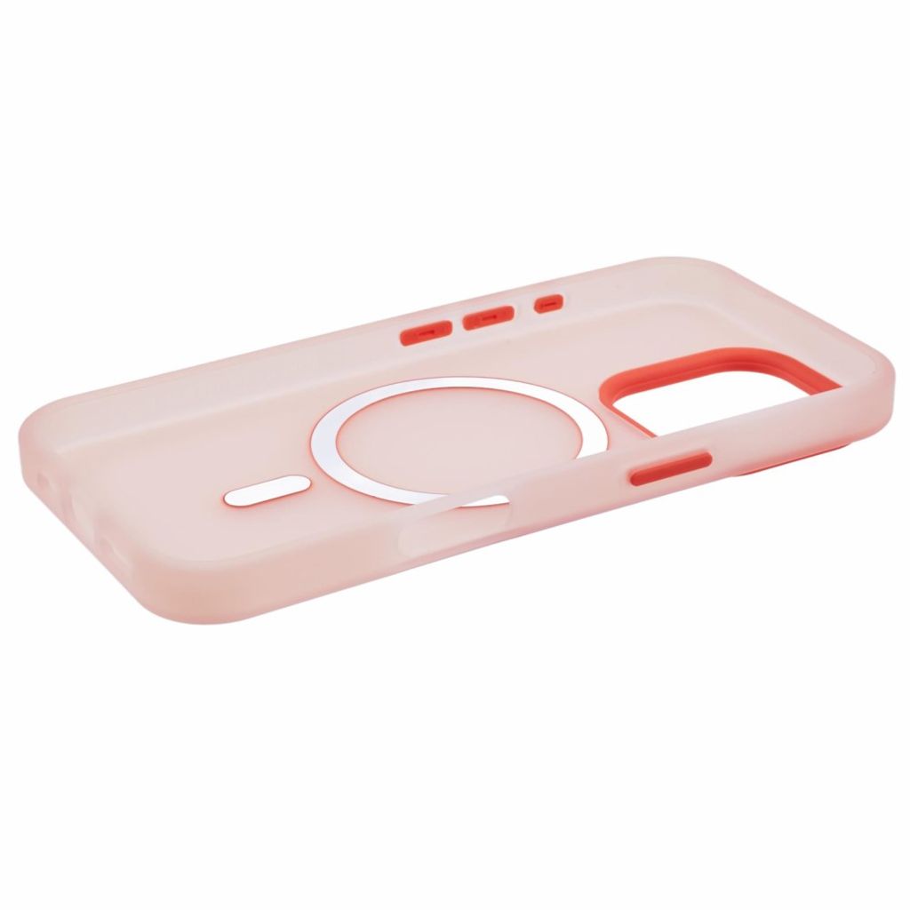 iPhone 13 Pro Max Kuori MagSafe-yhteensopiva TPU Läpikuultava – Punainen