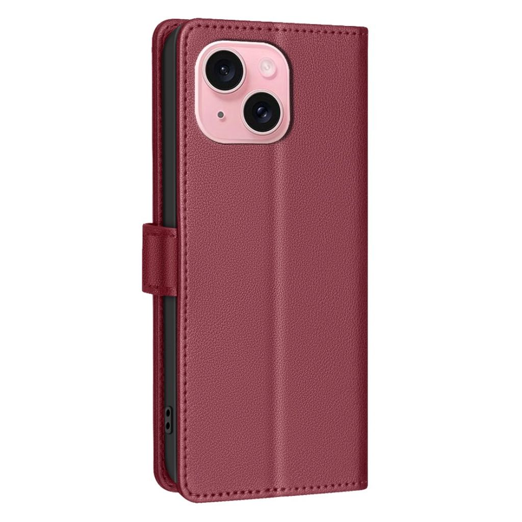 BINFEN COLOR iPhone 13/14 Wallet Cover RFID Blocking - Red