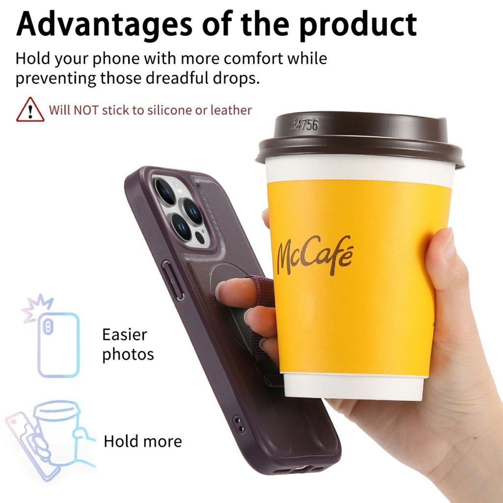 CASENEO iPhone 15 Pro Max Kotelo - Violetti