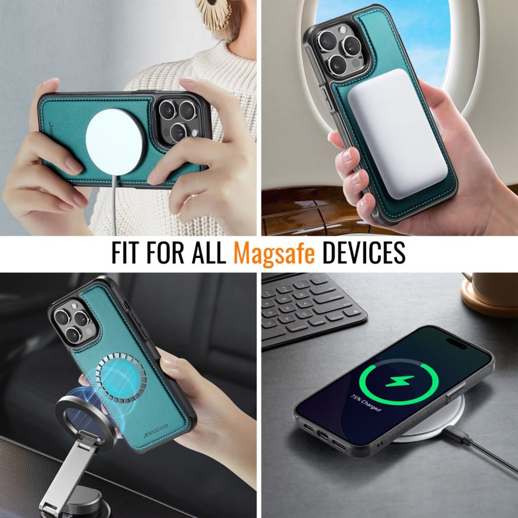 JEEHOOD iPhone 12 Pro Max Cover med MagSafe - Blå