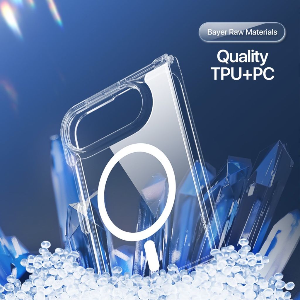 DUX DUCIS iPhone Fold Flip Cover MagSafe kompatibel - Gennemsigtig