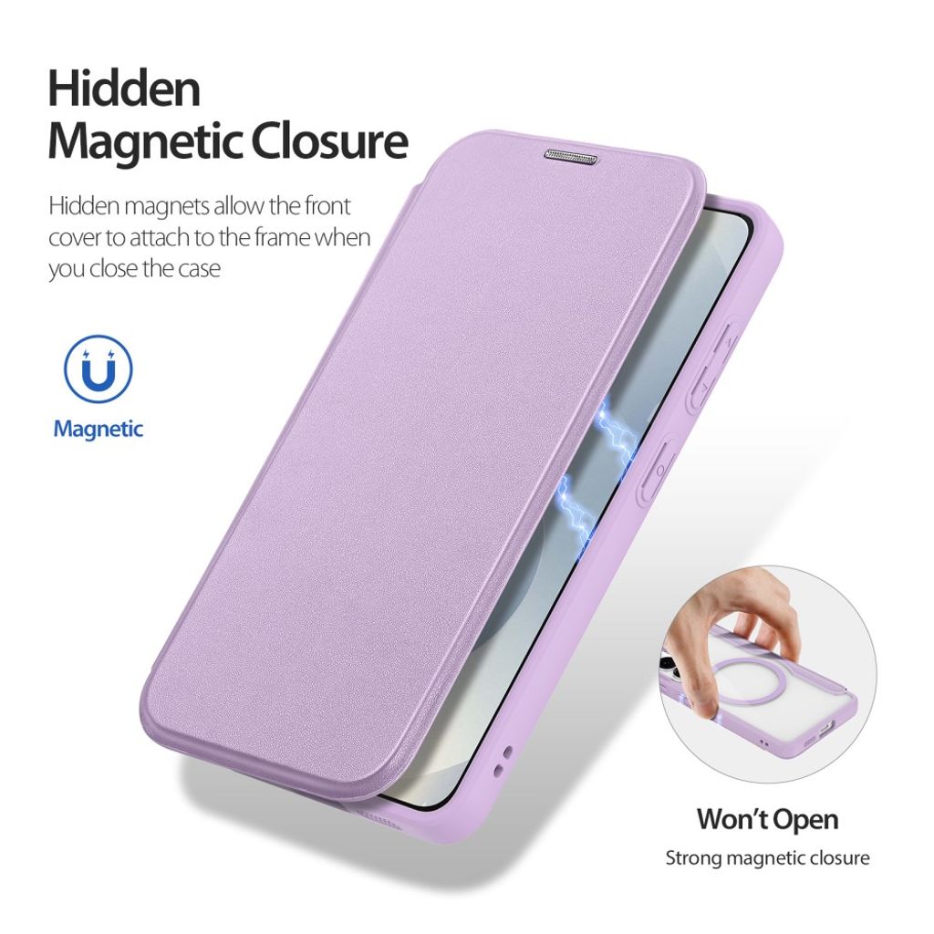 DUX DUCIS Samsung Galaxy S26 MagSafe Lommeboketui – Lilla