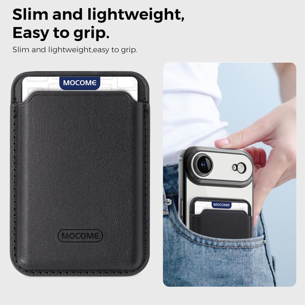 iPhone Air MagSafe-kuori Irrotettavalla Kortin Haltijalla - Musta