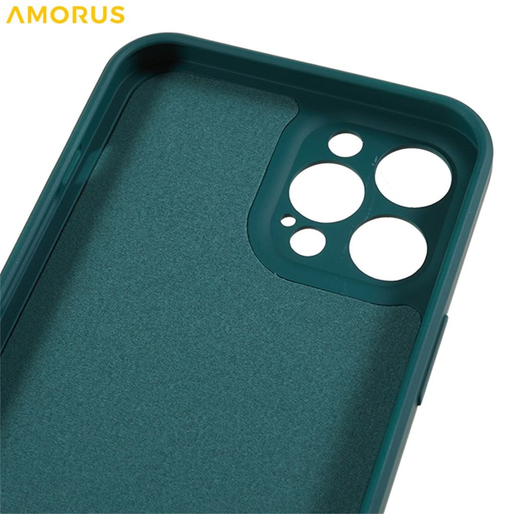 AMORUS iPhone 12 Pro Max TPU Kuori - Vihreä