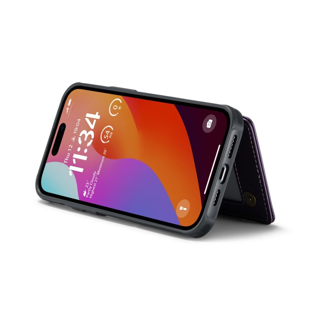 CASEME iPhone 16 Pro Lommebokdeksel RFID-blokkerende – Lilla