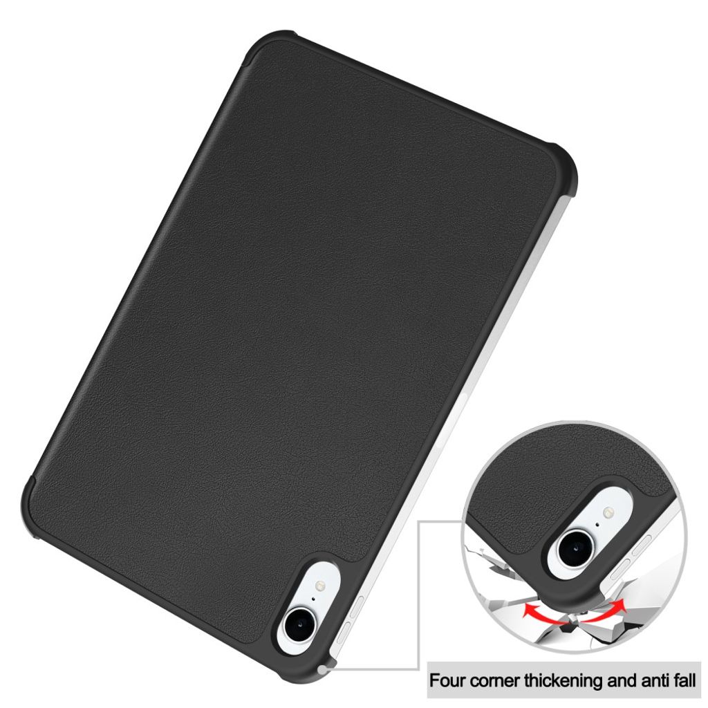iPad Mini (2026) Tri-fold kotelo PU-nahkaa - Musta