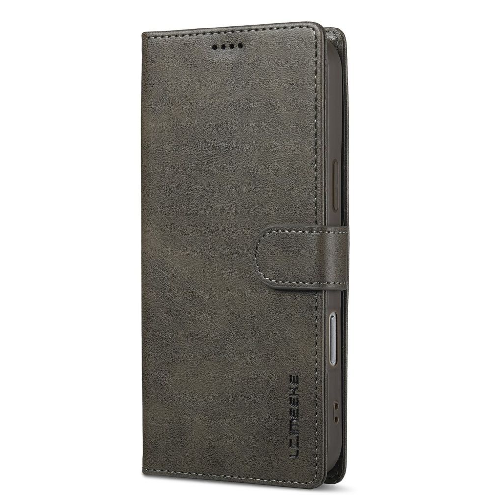 LC.IMEEKE iPhone 17 Pro Max Wallet Cover with Stand - Grey