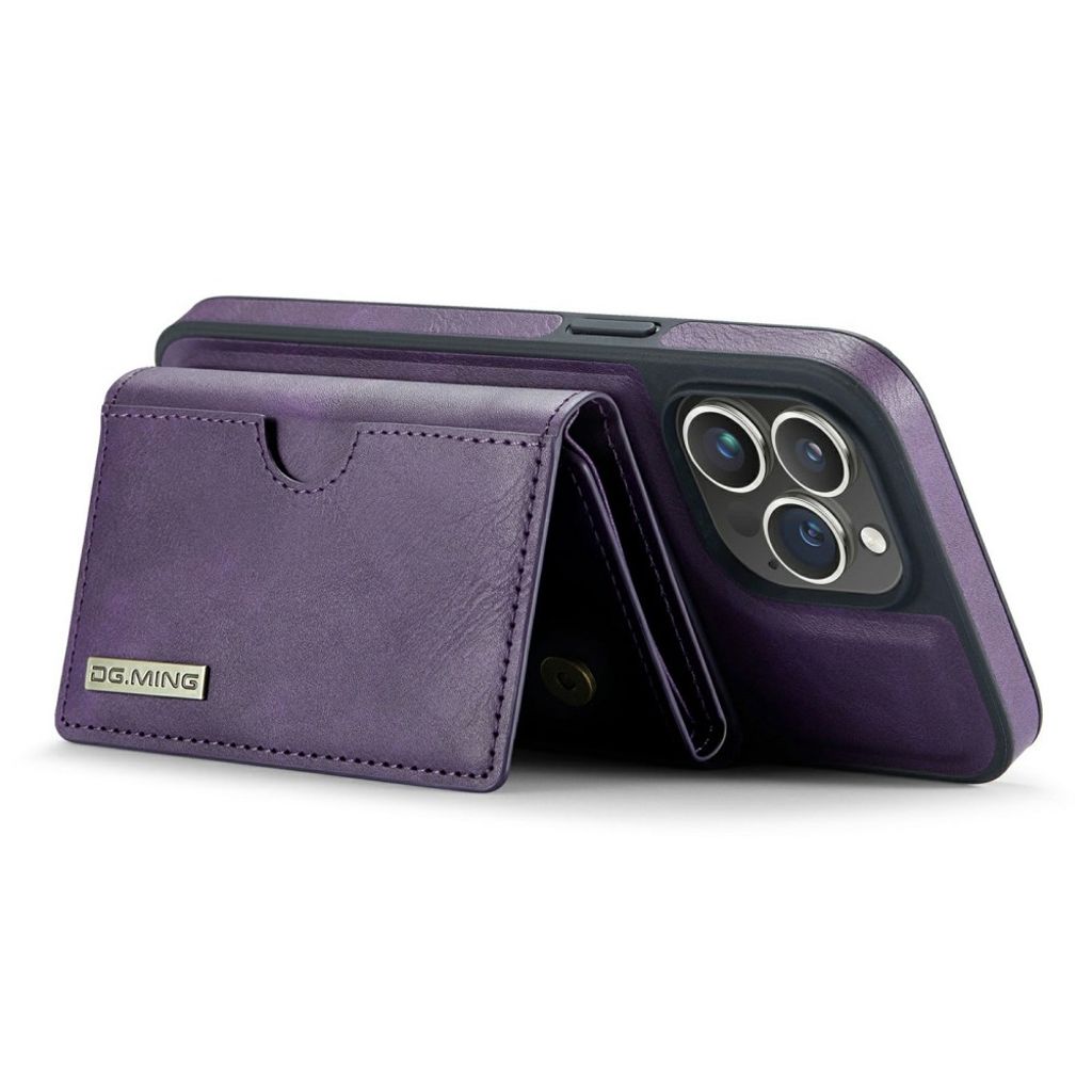 DG.MING iPhone 13 Pro Max Lompakkokuori Magneettinen - Violetti