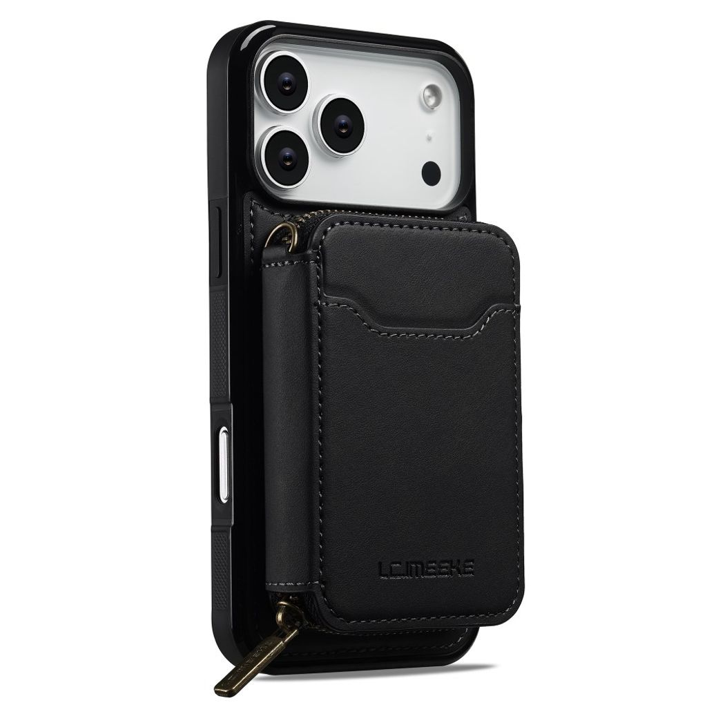 LC.IMEEKE iPhone 18 Pro Max/17 Pro Max MagSafe-kuori lompakolla - Musta