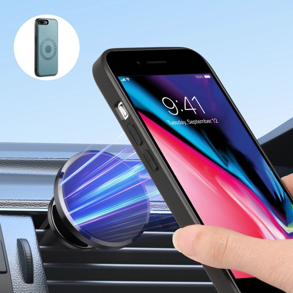 DENIOR iPhone 7 Plus / 8 Plus Skal med MagSafe - Blå