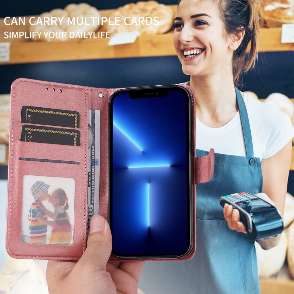 Motorola Edge 70 5G Plånboksfodral PU-läder - Rosa