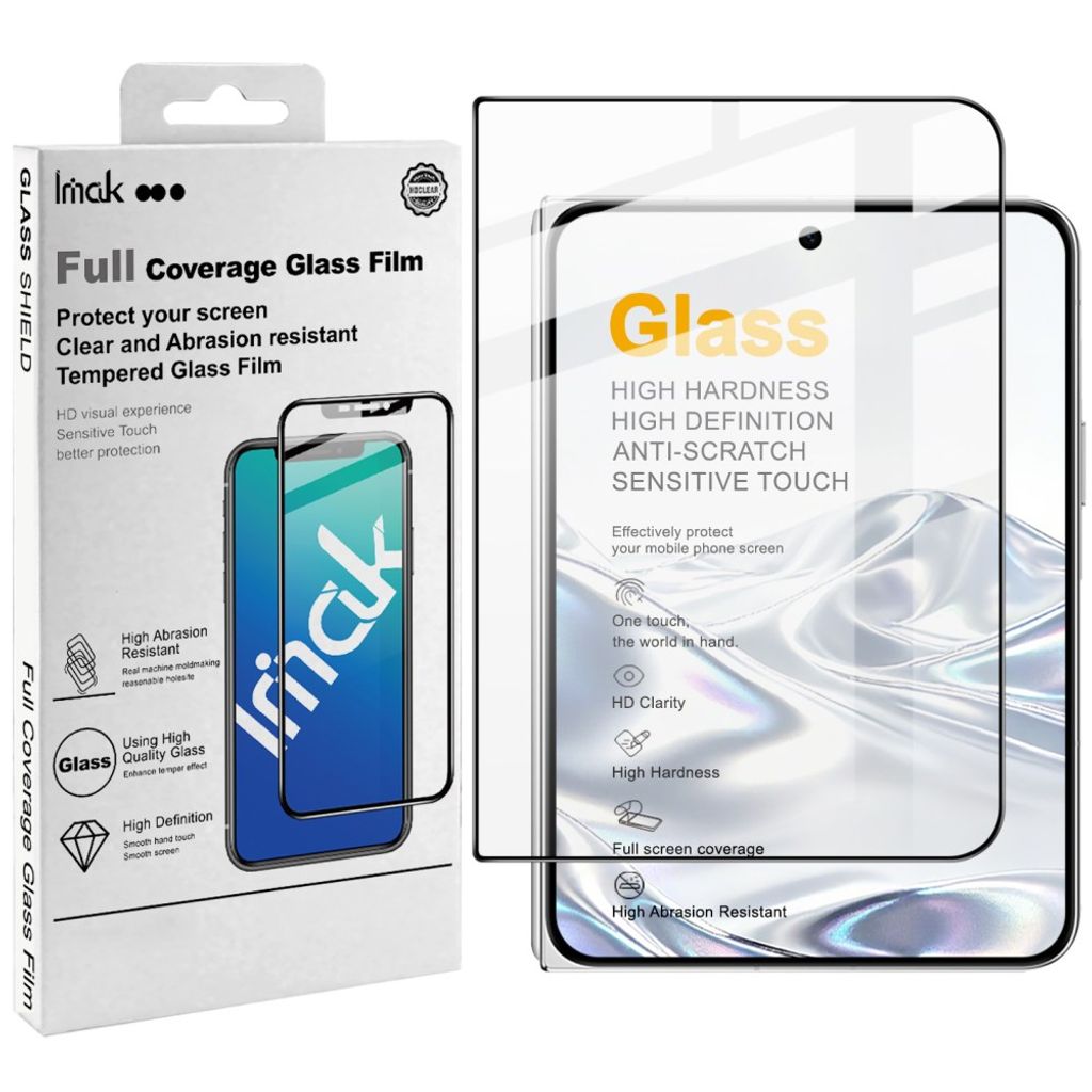 IMAK iPhone Fold -näytönsuoja karkaistusta lasista - läpinäkyvä