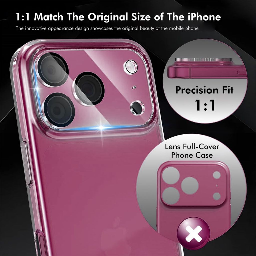 HAT PRINCE iPhone 18 Pro Linsskydd Härdat Glas ENKAY - Transparent
