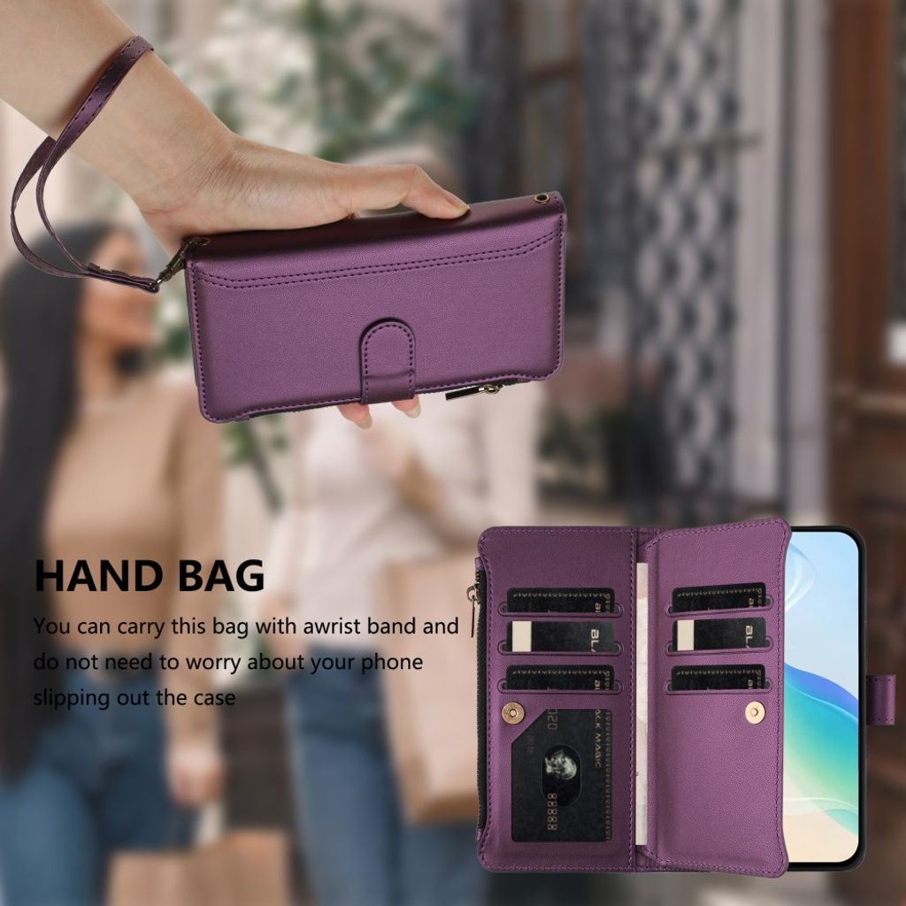 Xiaomi 17T Pro Lompakkokotelo 9 korttipaikalla - Violetti