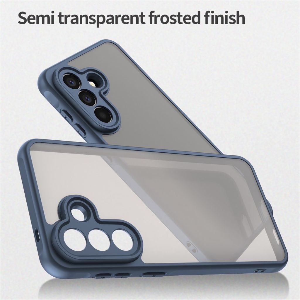 Samsung Galaxy A57 5G Cover Frostet Gennemsigtig - Blå