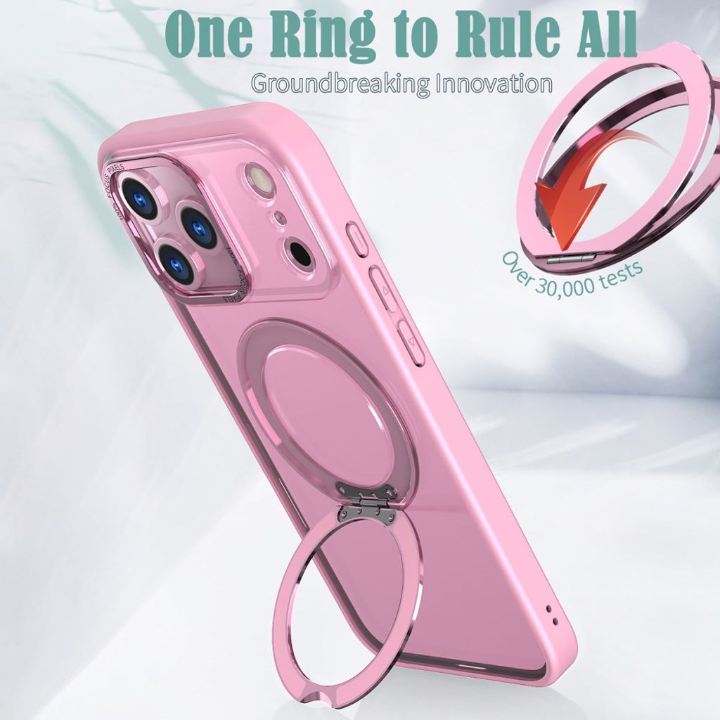 iPhone 18 Pro Max/17 Pro Max MagSafe-deksel med stativ – rosa