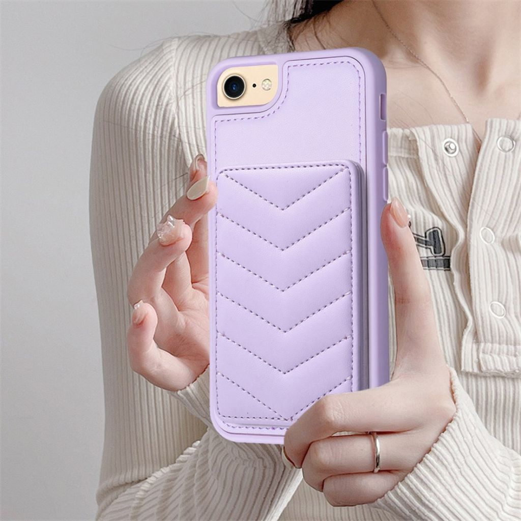 iPhone 6/6s/7/8/SE 2020/2022 Skal med Stativ - Lila