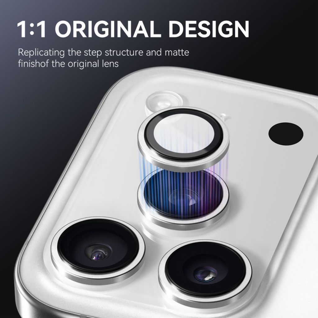 NORTHJO iPhone 17 Pro Max / 17 Pro Lens protector 9H - Silver
