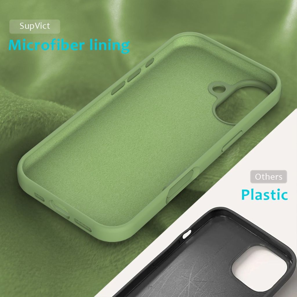 iPhone 17 silicone phone case - green