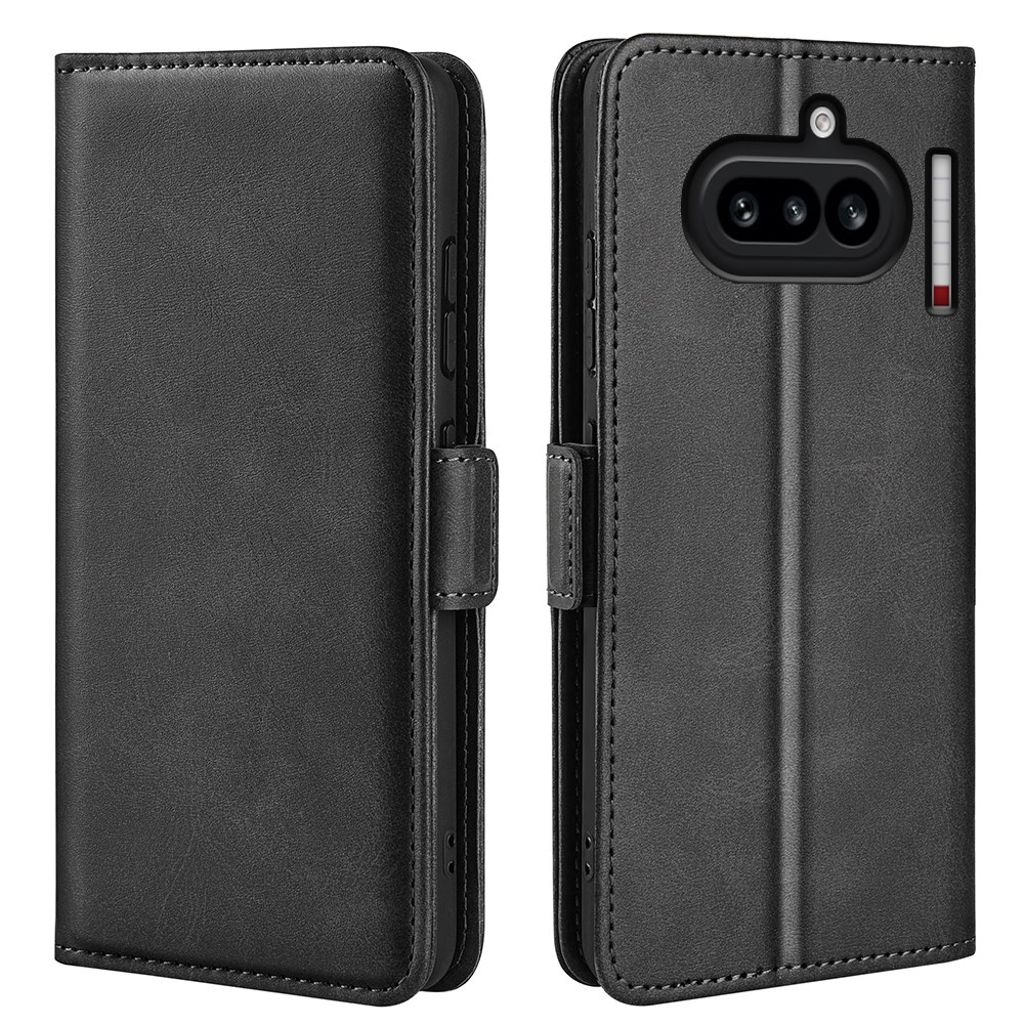 Nothing Phone (4a) Lommeboketui PU-lær – Svart