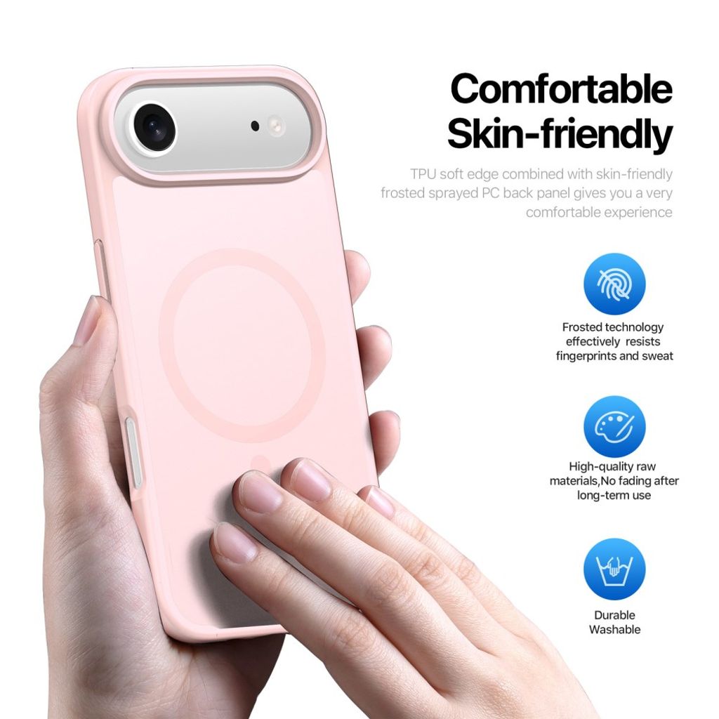 DUX DUCIS iPhone 17 Air Cover med MagSafe - Lyserød