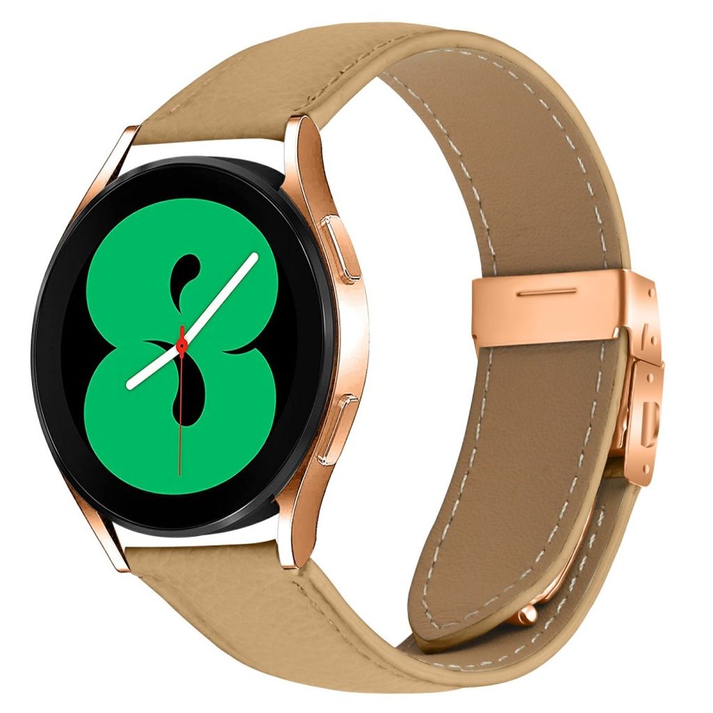 Garmin D2 Air X10/Venu/Approach S40 etc. Urrem Ægte Læder – Kamel